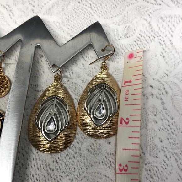 Bundle lot 2 boho style statement earrings - Picture 7 of 7